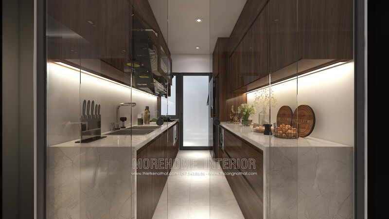 Mẫu tủ bếp hiện đại và tiện nghi cho nhà chung cư cao cấp Tủ bếp hiện đại,tủ bếp đẹp hiện đại, tủ bếp An Cường