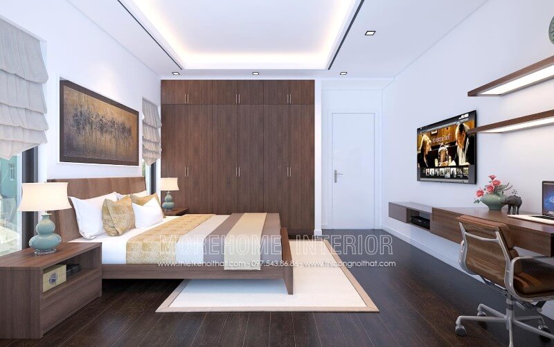 Giường ngủ chung cư gỗ công nghiệp Giường ngủ chung cư gỗ công nghiệp