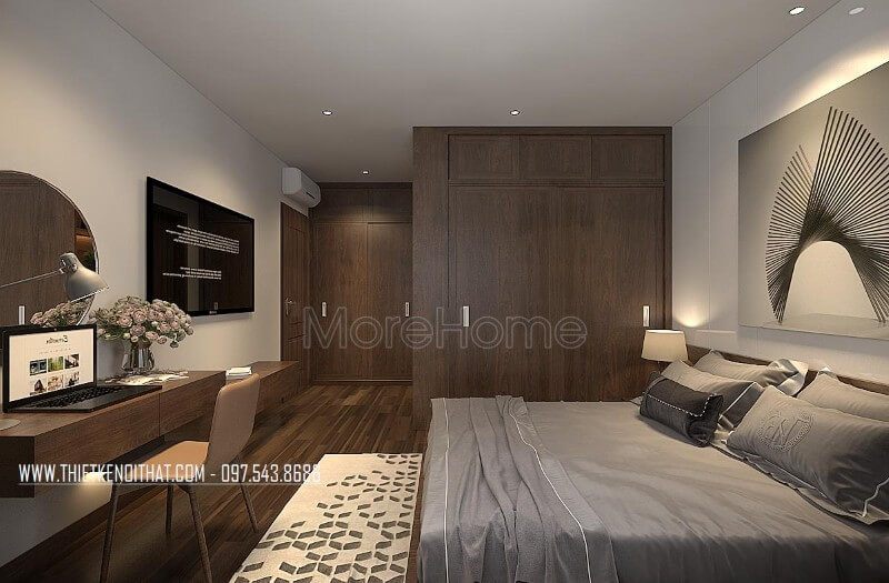 Giường ngủ gỗ tự nhiên mang đến không gian phòng ngủ sang trọng và đẳng cấp